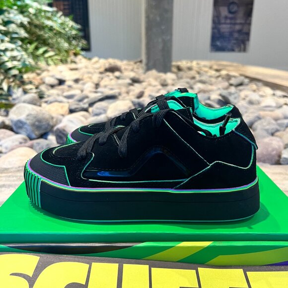 NIB MSCHF's Gobstomper Sour Edition 009-SE Black Lime Green Size W6.5/M5 - Picture 7 of 10